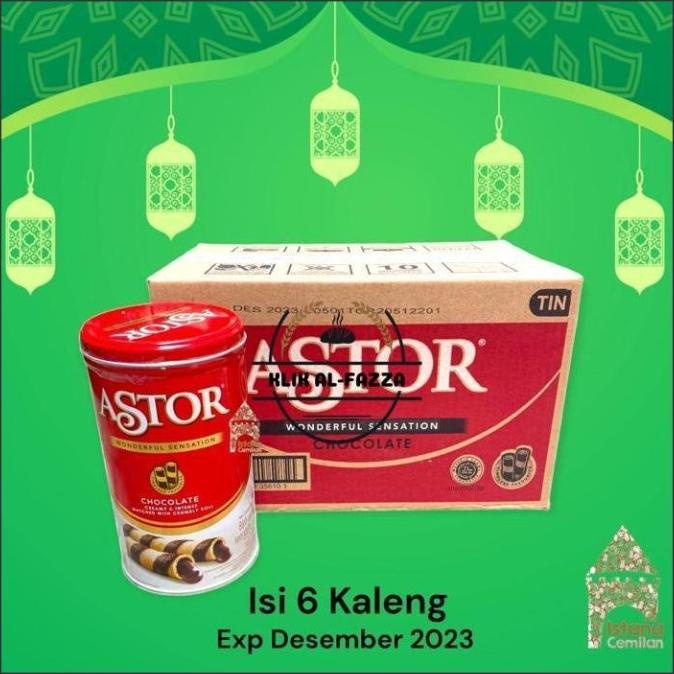 

KUE KALENG ASTOR WAFER ROLL CHOCOLATE KALENG DUS (ISI 6 KALENG) KUE LEBARAN IDUL EL09I09A82L