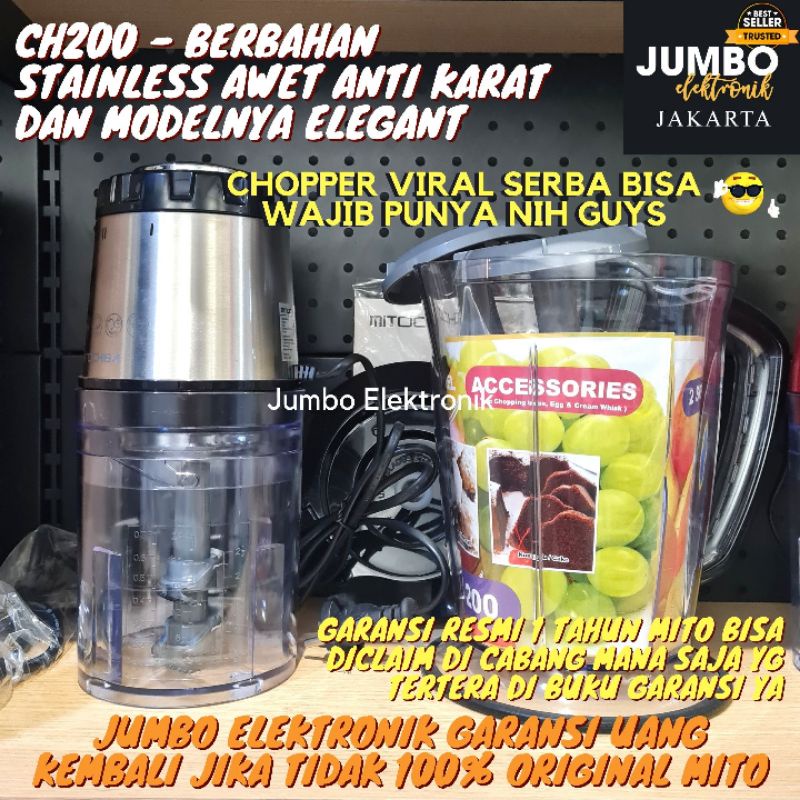 Mitochiba Chopper CH 200 Original Garansi Resmi Coper Mito Chopper CH 200 CH 100 Coper CH200 Chopper