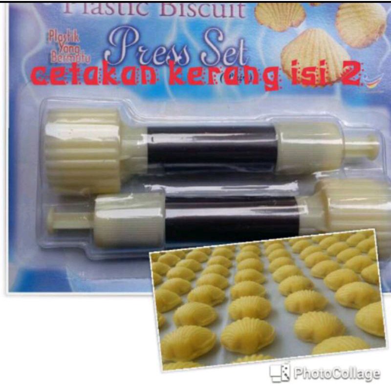 2pcs cetakan nastar kerang press no 182 / cetakan kue nastar nanas kerang 182 import malaysia