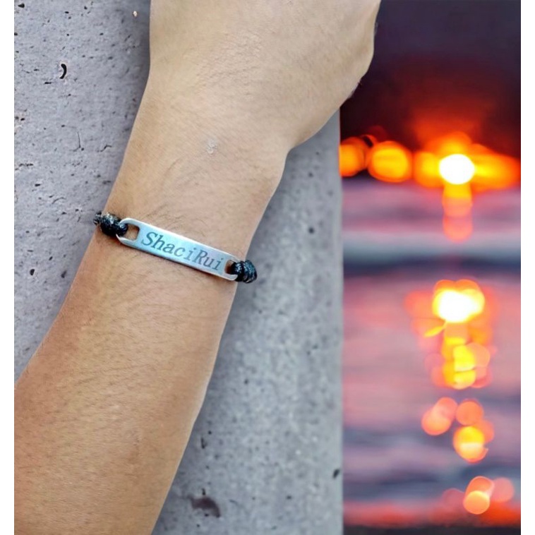 GELANG NAMA Titanium pesan sesuai namamu