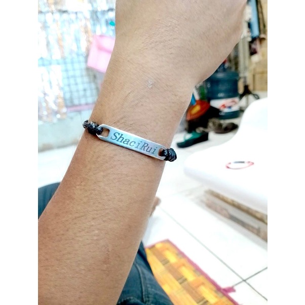 GELANG NAMA Titanium pesan sesuai namamu