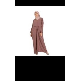 DAUKY GAMIS POLOS CREAM HEVATA JUMBO OVERSIZE