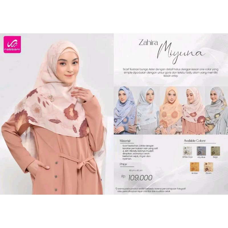 RABBANI | ZAHIRA MIYUNA | KERUDUNG SEGI EMPAT - jilbab rabbani - hijab segiempat