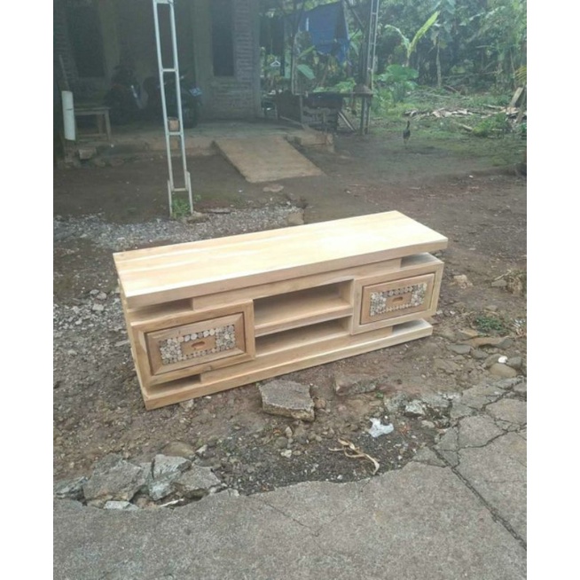 RAK TV JATI MENTAHAN FULL JATI GRATIS ONGKIR