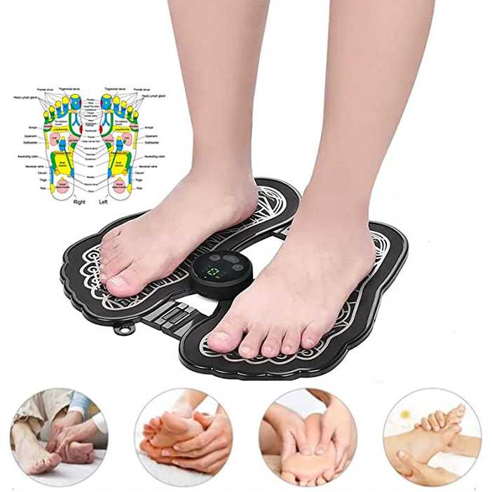 Xelere Alat Pijat Kaki Elektrik Foot Massager Mat 10 Speed Mode - EMS6