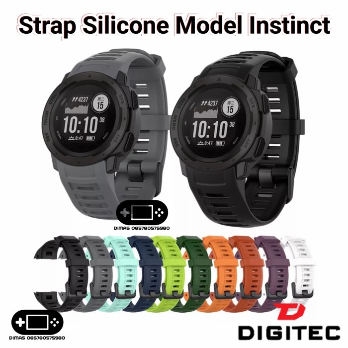 Strap Silicone Model Instinct Silikon Digitec Ds8100 Dg8100 8100 Tali Tawaran Spesial