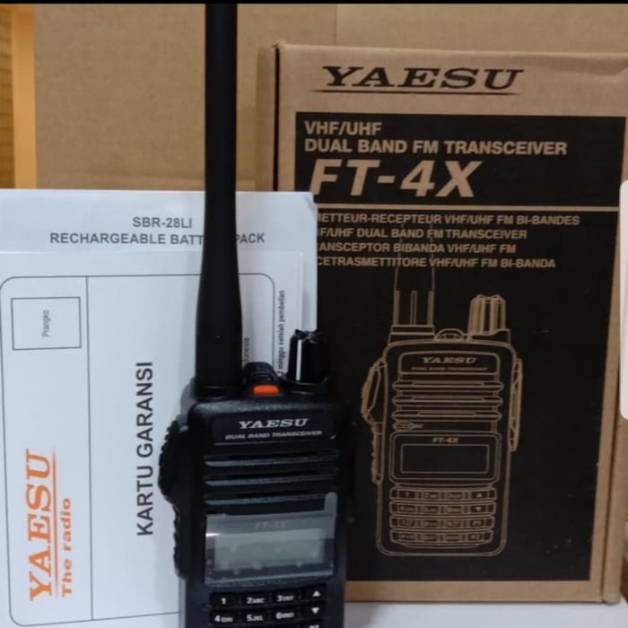 Terlaris Ht Yaesu Ft-4X Dual Band Ori Garansi Yaesu Ft 4X Dualband Yaesu 4X