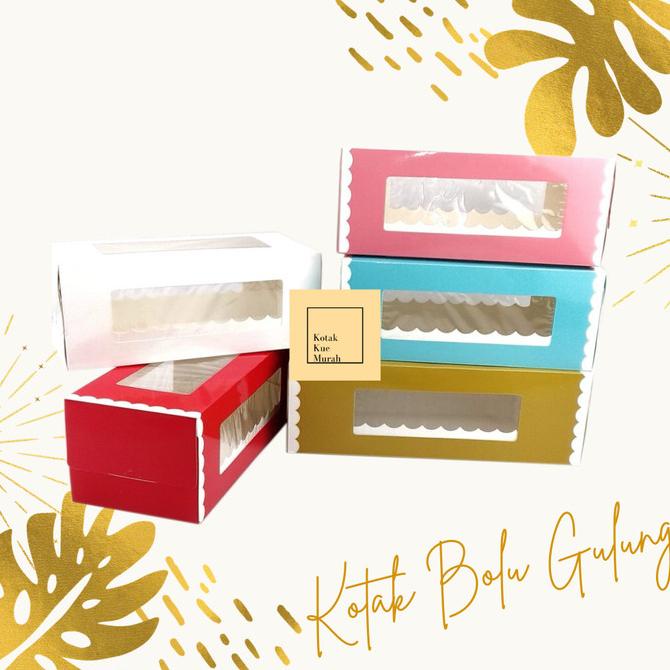 

salle Dus Bolu Gulung Roll Cake Box, Box Kue Brownies Kukus recomended