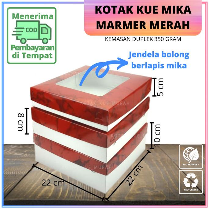 

salle Kotak Lapis Legit / Box Serbaguna / Dus Kue Donut Bolu 22 x 22 cm