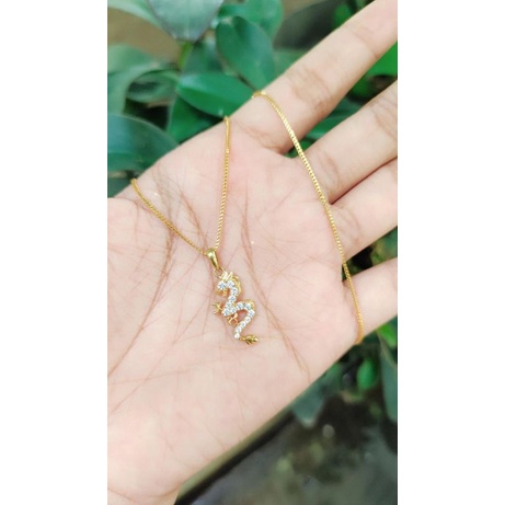 Kalung Mesin Naga Emas Muda