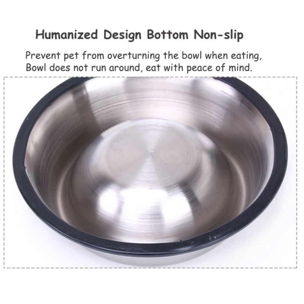 Tempat Makan Kucing Anjing Anti Slip Pet Bowl 22 cm HS201 WHBL Hewan Peliharaan Tempat Makan Kucing Anti Semut Otomatis Tempat Makan Anjing Stainless Tempat Makan Anti Semut Tempat Makan Gantung Tempat Makan Anjing Otomatis Tempat Makan Hewan