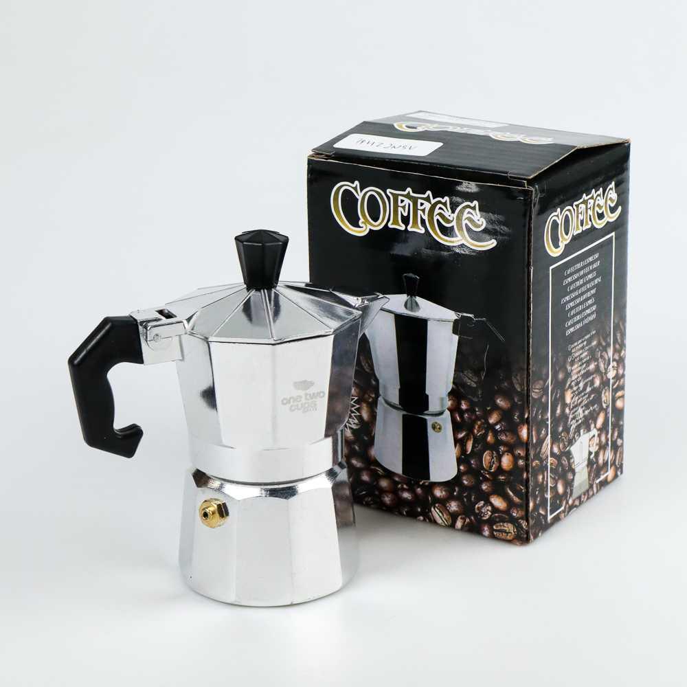 One Two Cups Espresso Coffee Maker Moka Pot Teko Filter - JF112