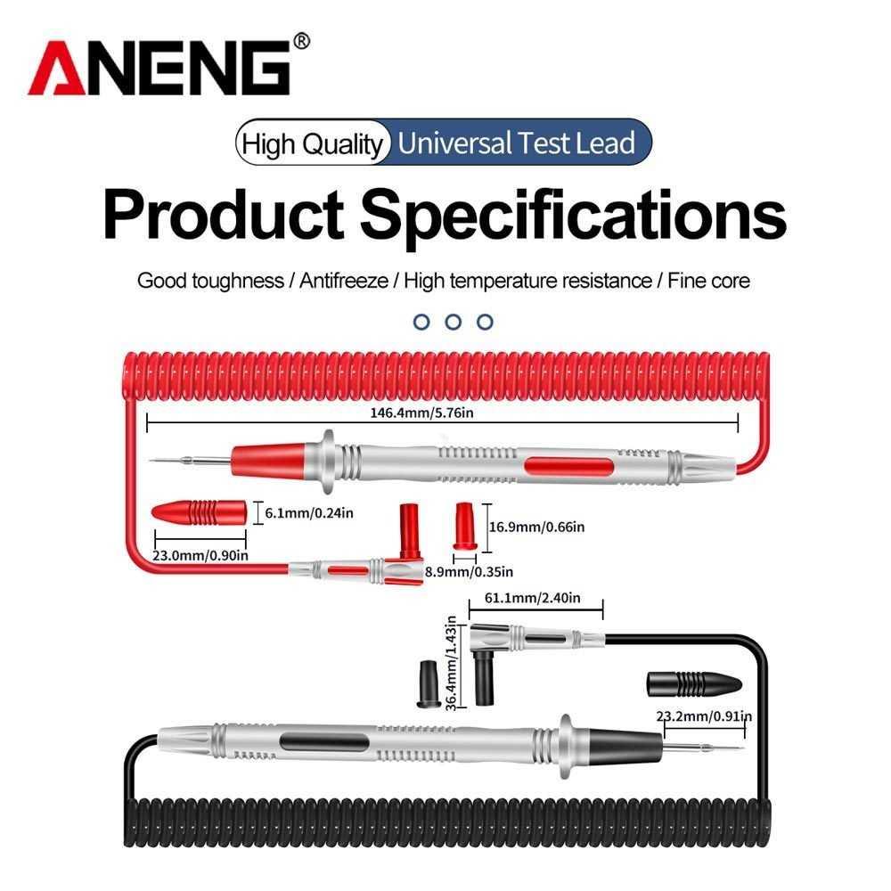 ANENG Kabel Digital Multimeter Silicon Spring Wire 20A 1000V PT2010 Scoter Listrik Scoter Listrik Volt Meter Motor Volt Meter Motor Volt Meter Digital Volt Meter Digital Volt Meter Ac Volt Meter Ac Tester Digital Multitester Tester Digital Multitester Vol