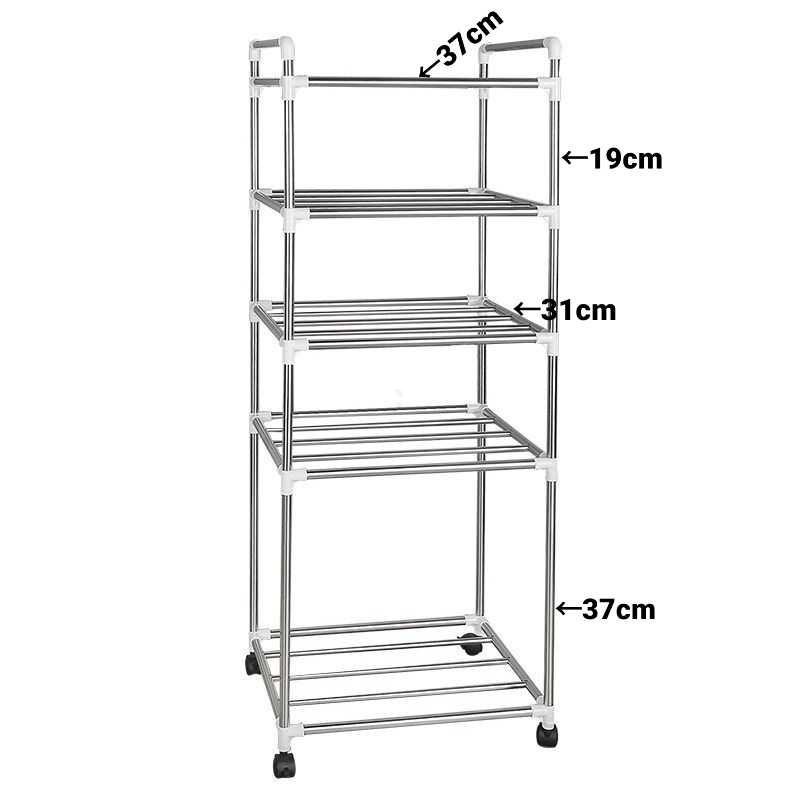 POLBEST Rak Tingkat Dapur Kitchen Storage Rack 5 Layer 0801