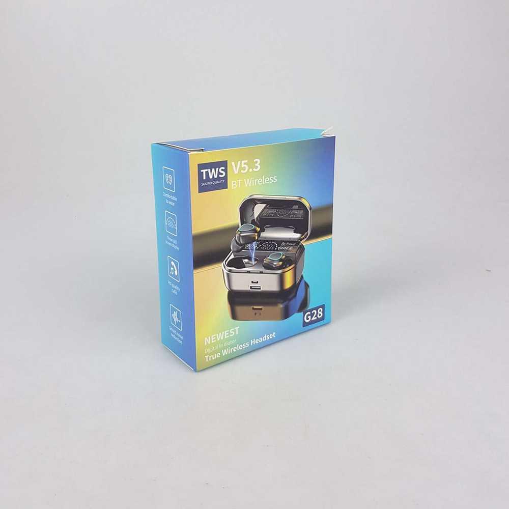 Daylight Earphone TWS Blueooth 5.3 with Charging Dock 3500 mAh G28 Headset Bluetooth Bass Headset Bluetooth Bass Erphone Bloetooth Android Erphone Bloetooth Android Airphone Bluetooth Airphone Bluetooth Headset Bluetooth Baseus Headset Bluetooth Baseus Ei