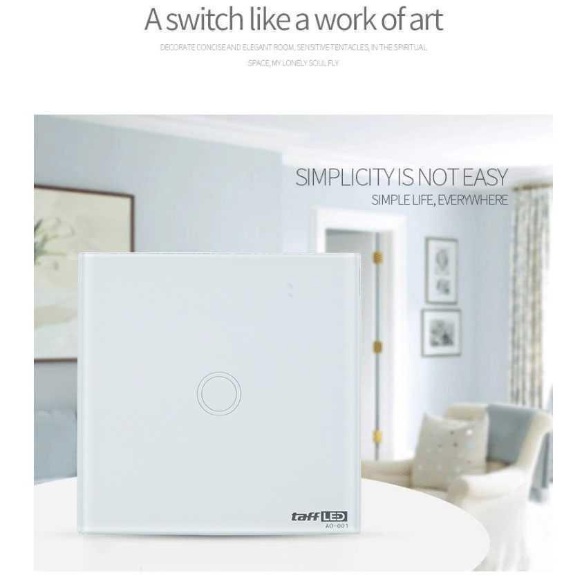TaffLED Saklar Lampu Luxury Touch LED Light Panel O-001