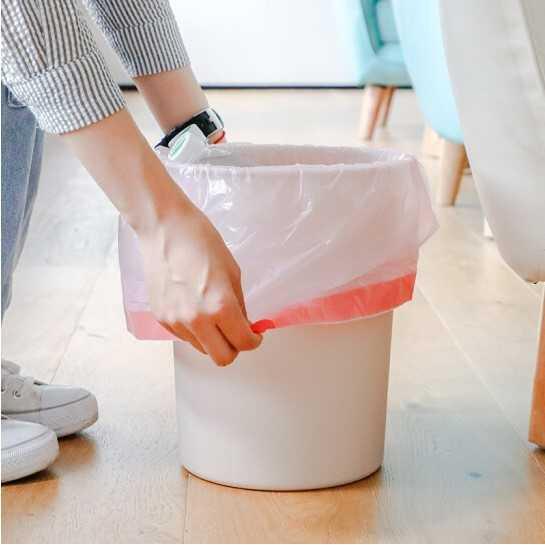 Yekee Kantong Plastik Sampah dengan Tali Disposable Bag 5 Roll K50