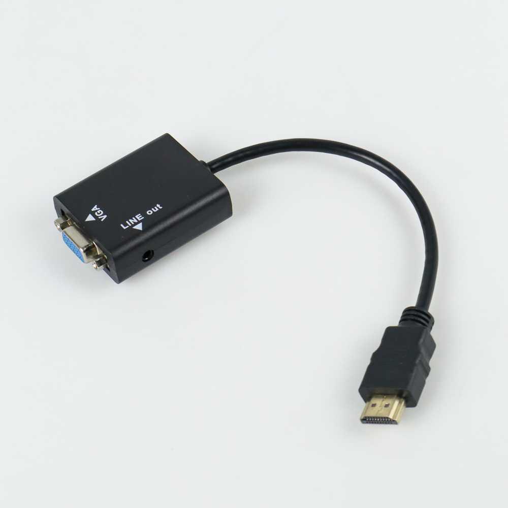 Taffware Kabel Adapter HDMI ke VGA Female Dengan Port Audio - HD008