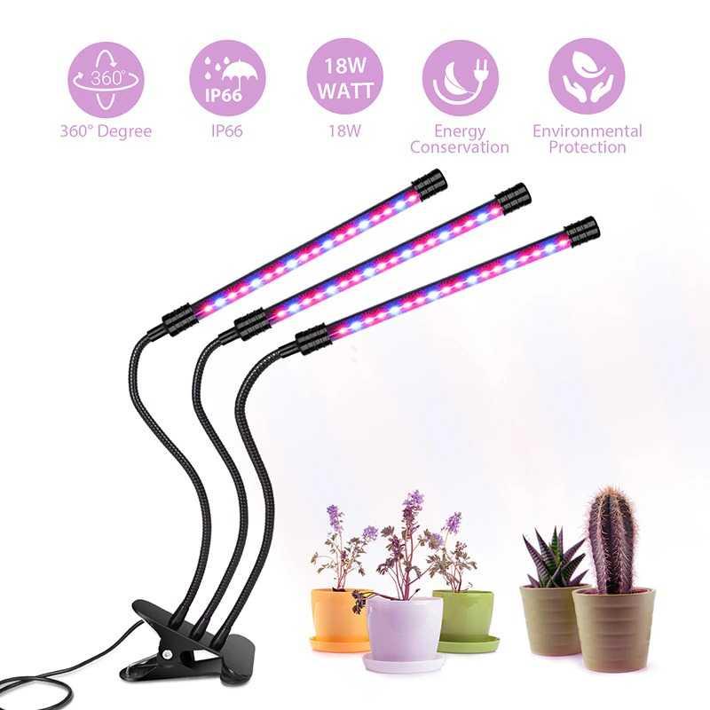 DQOK Grow Light LED USB Phytolamp 3 Color Spectrum 3 Head 18W 5V GL35 Lampu Kamar Gaming Lampu Kamar Gaming Lampu Lid Lampu Lid Lampu Taman Lampu Outdoor Lampu Taman Lampu Outdoor Lampu Taman Tancap Lampu Taman Tancap Tanamu Tanamu Lampu Kamar Remot Lampu