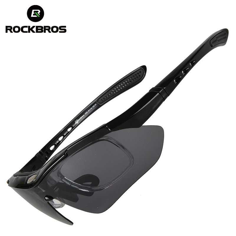 Rockbros Kacamata Sepeda Polarized dengan 5 Lensa Myopia - 0089