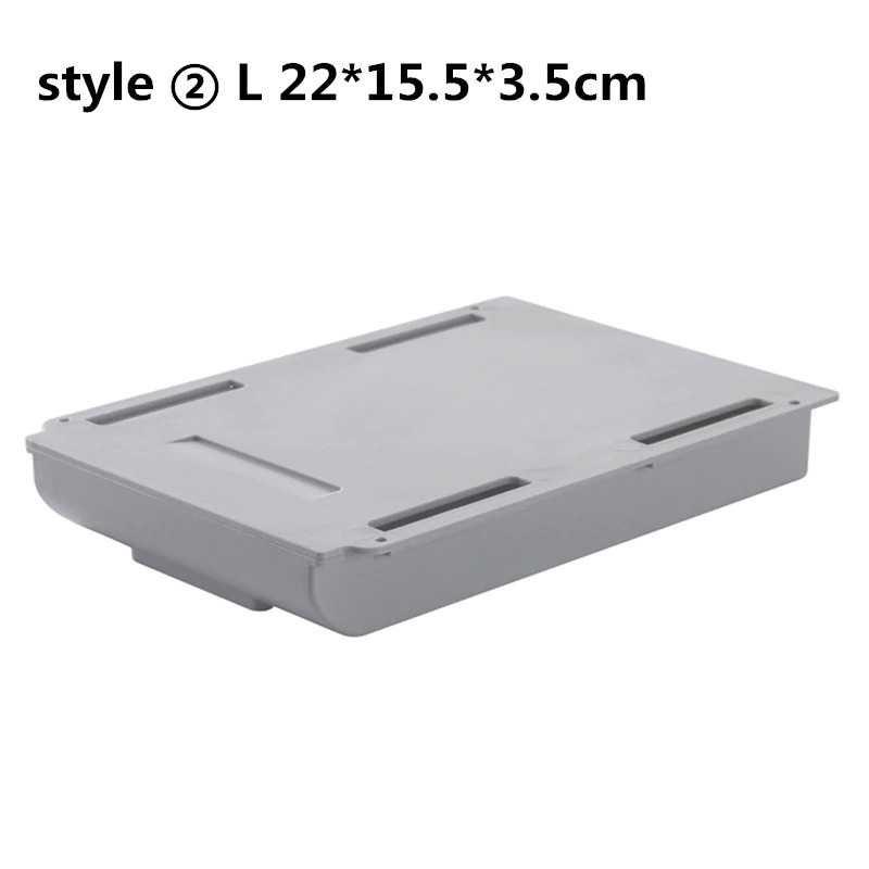 Staca Laci Meja Hidden Storage Box Case Desk Sticky Adhesive - STA05