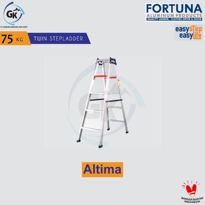 Tangga Lipat Aluminium Premium Fortuna Altima 175 Cm