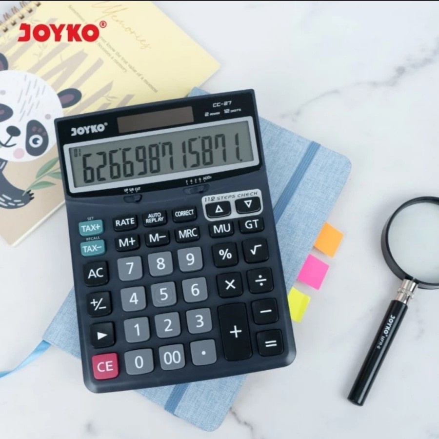

Kalkulator JOYKO CC 27 12 Digit Calculator Big Display CC27 Anti Slip