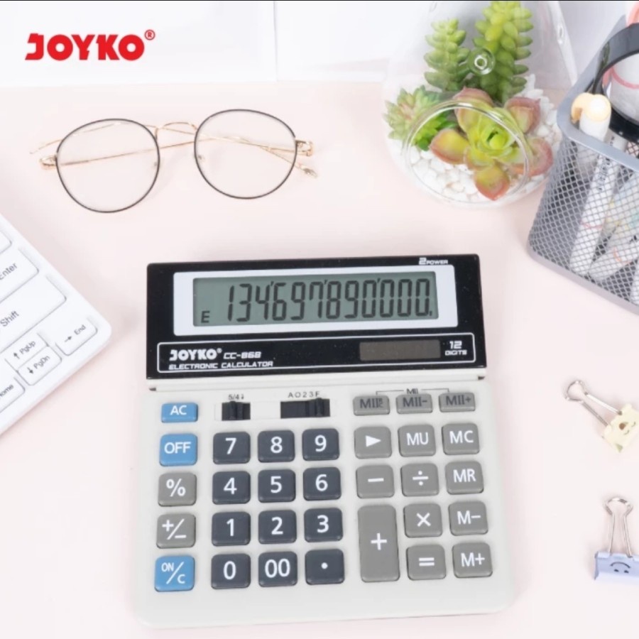 

Kalkulator Meja JOYKO CC 868 12 Digit - Calculator Big Display CC868