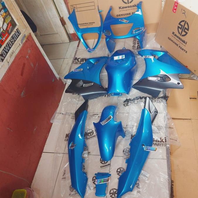 Body Full Set Fairing Barong Tangki Ninja Rr Old Zx Cbu Biru Muda Ori