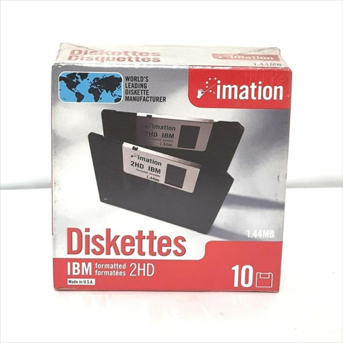 Disket Disket Imation / Maxell 2Hd 1.44 Mb Antik