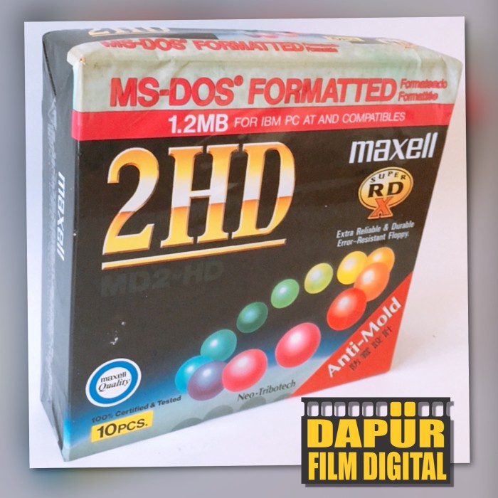 Disket Disket Floppy Disk Maxell Super Rdx Md2-Hd Formatted