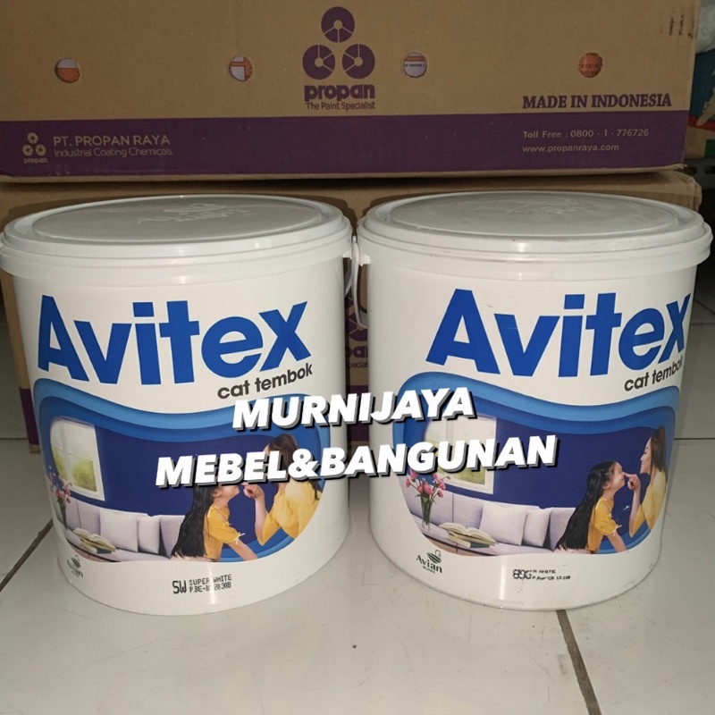 CAT TEMBOK AVITEX 5KG PUTIH (SW) / PUTIH SALJU (896/MW)