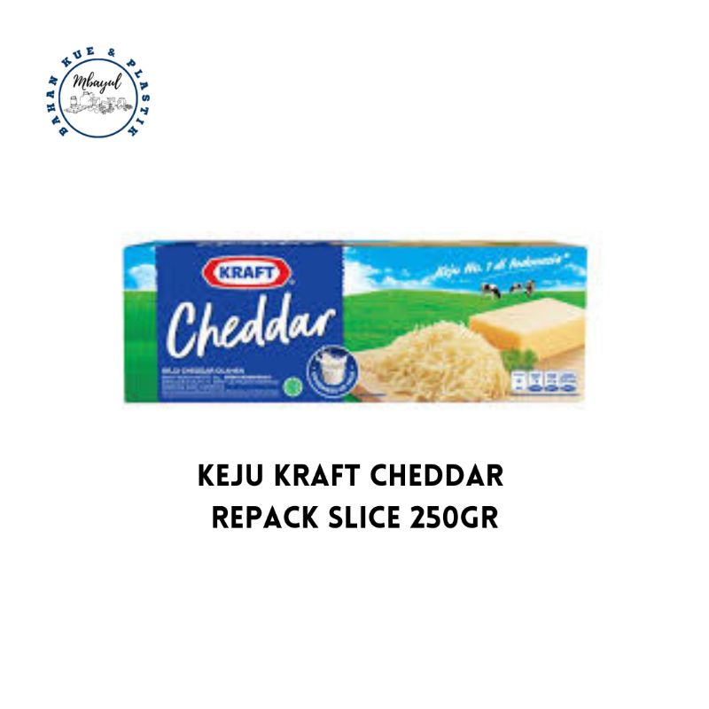 

Keju Cheddar Kraft / Cheese Cheddar Kraft Slice Repack 250gr