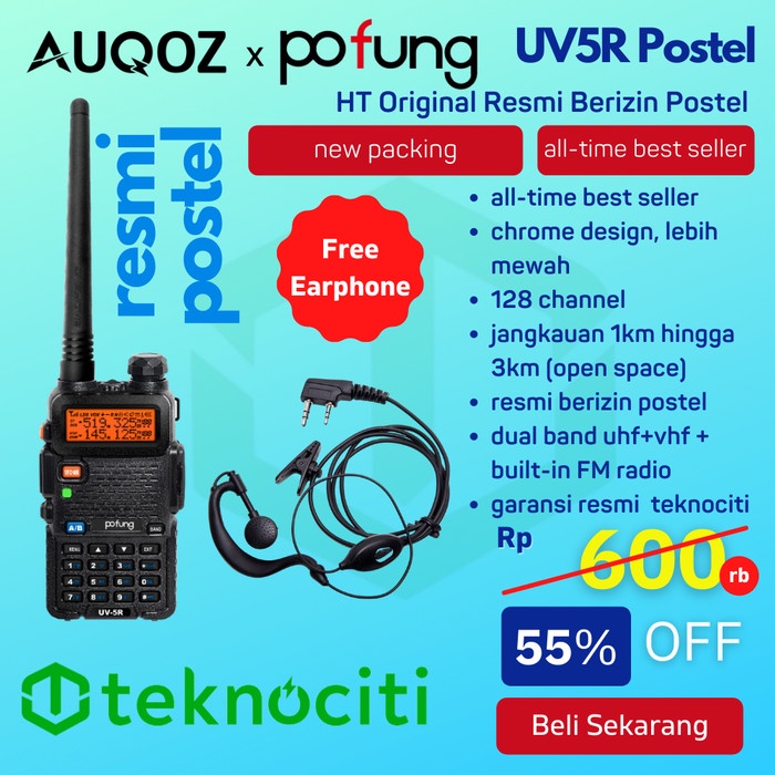 [Talkie] Pofung Uv-5R Ht / Uv5R Handy Walkie Talkie [4Ds40F]