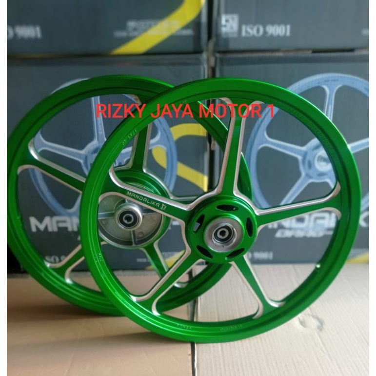 VELG MANDALIKA TROMOL BESAR YAMAHA JUPITER MODEL ENKEI WARNA HIJAU