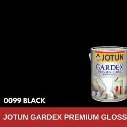 CAT MINYAK BESI & KAYU GARDEX SEMI/ GLOSS JOTUN PUTIH/HITAM - Putih, Semi Gloss