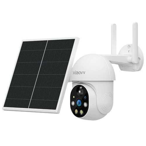 Xiaovv Kamera CCTV Solar Panel WiFi PTZ Smart Camera 1080P VV-1120S-P6