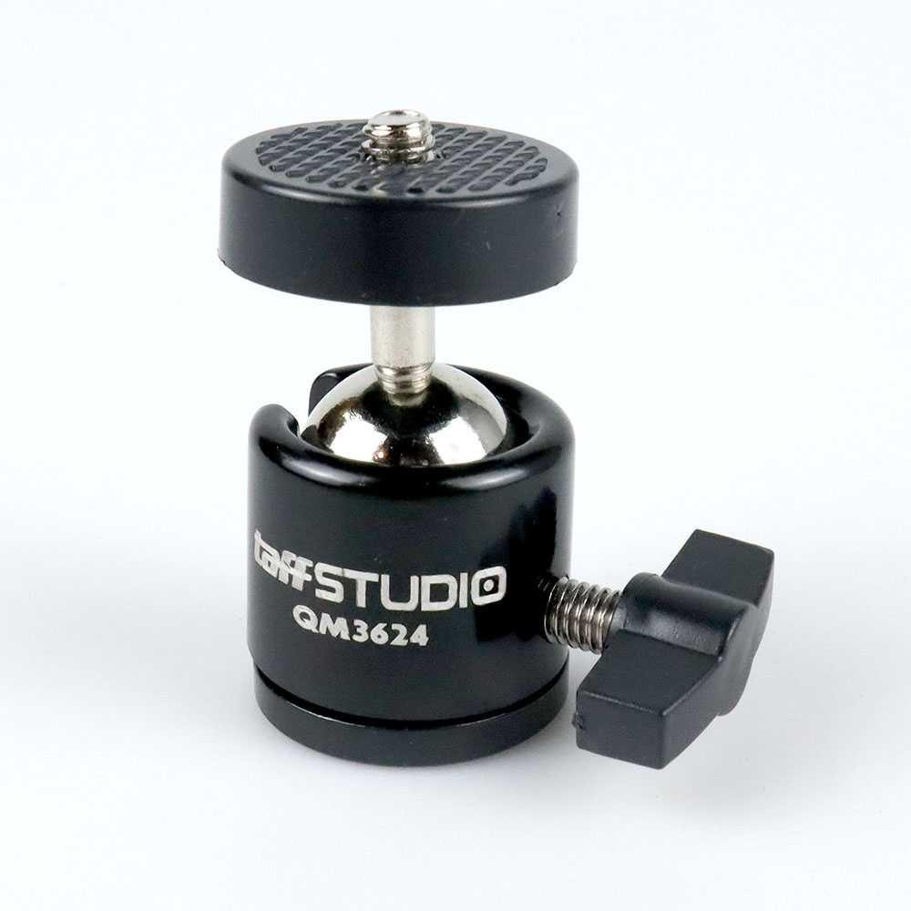 TaffSTUDIO Mini Ball Head Tripod Kamera DSLR 360 Swivel 1/4 - QM3624