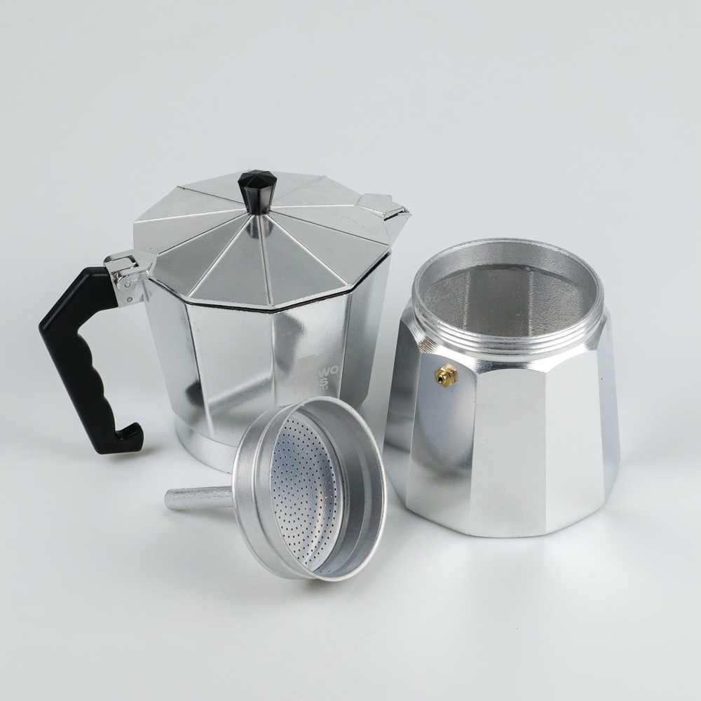 One Two Cups Espresso Coffee Maker Moka Pot Teko Stovetop Filter F112