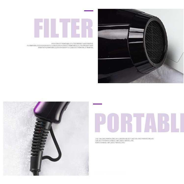 Shunrui Quick Dry Hair Dryer Air Nozzles - XL-8888