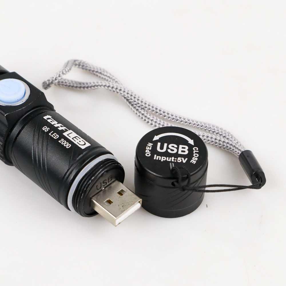 Senter LED Mini USB Rechargeable Q5 LED 2000 Lumens Senter Led Super Terang Senter Kepala Super Terang Senter Super Terang Laser Jarak Jauh Senter Mini Senter Cas Senter Swat Senter Kepala Luby Senter Kepala Dony Lampu Senter Kepala Senter