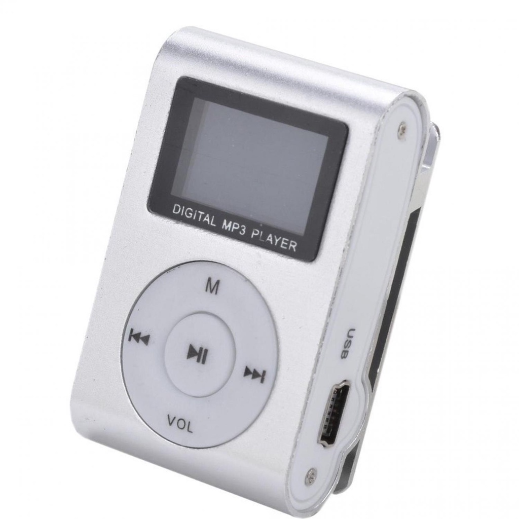 ZUCZUG Pod MP3 Player TF Card dengan Klip &amp; LCD C10