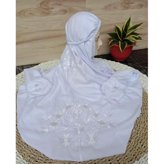 [New Arrival] Tren Mukena Mukena Terusan Bordir Putih Mukena Lajuran Putih Baca Deskripsi Produk Fre
