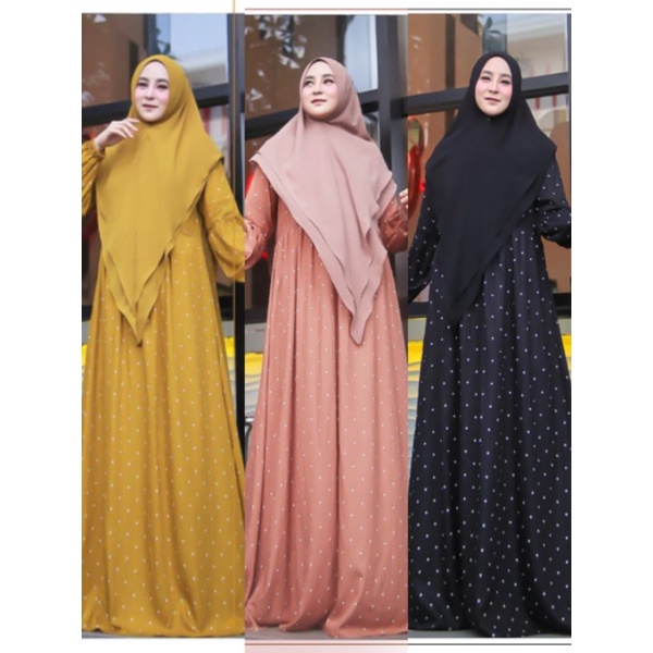 POLKADOT HOMY DRESS BY NONA ANNA DAILY | GAMIS KATUN DAILY