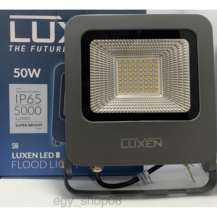 Terlaris Lampu Sorot Led 50Watt Luxen Kuning / Putih Anti Air Dan Berkualitas