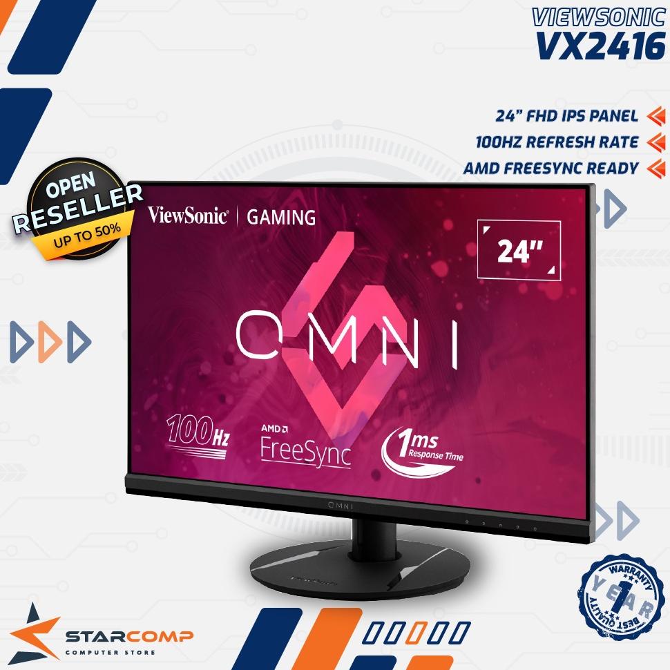 ViewSonic VX2416 24" FHD IPS 100Hz DP HDMI Gaming Monitor