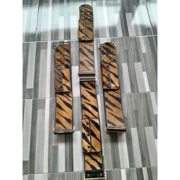 SABUK OTOK KULIT MOTIF MACAN LEBAR TIMANGAN 11CM| SABUK KULIT | SABUK WAROK| SABUK BOPO BETAWI|SABUK