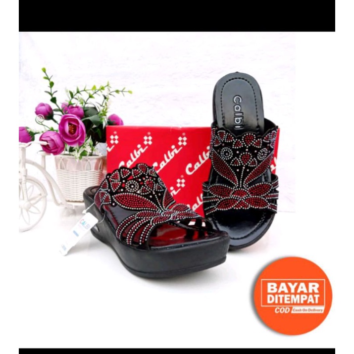 Sandal Wanita Wadges Slop/CALBI