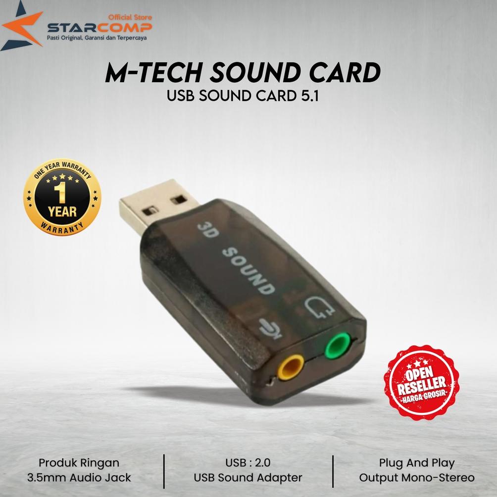 Sound Card M-Tech Original USB Audio Sound Card 5.1