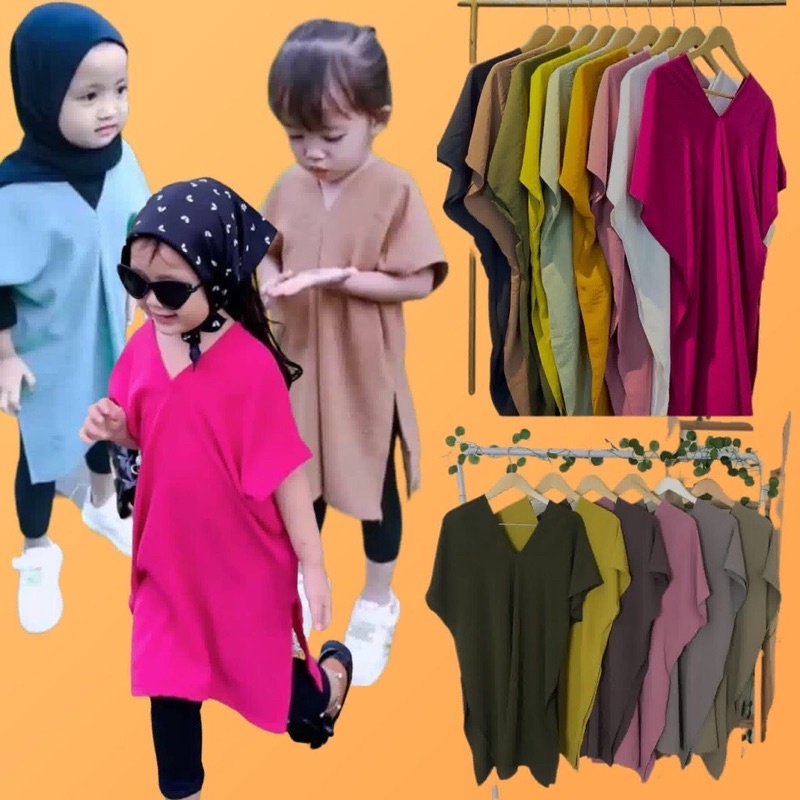 NAGITA SQUARE ANAK CRINKLE BAJU ATASAN KIDS